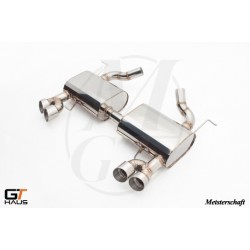 4X83mm Meisterschaft Stainless - GT Racing Exhaust for BMW E90/E91 335i & 335xi Turbo models